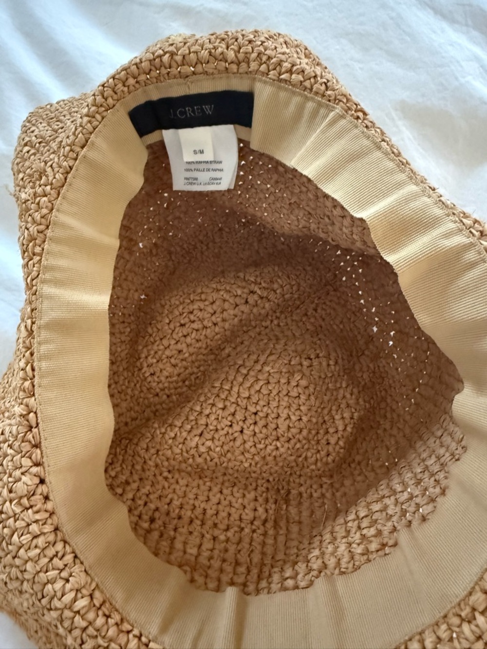 J. Crew Tan Packable Bucket Hat - Picture 2 of 2